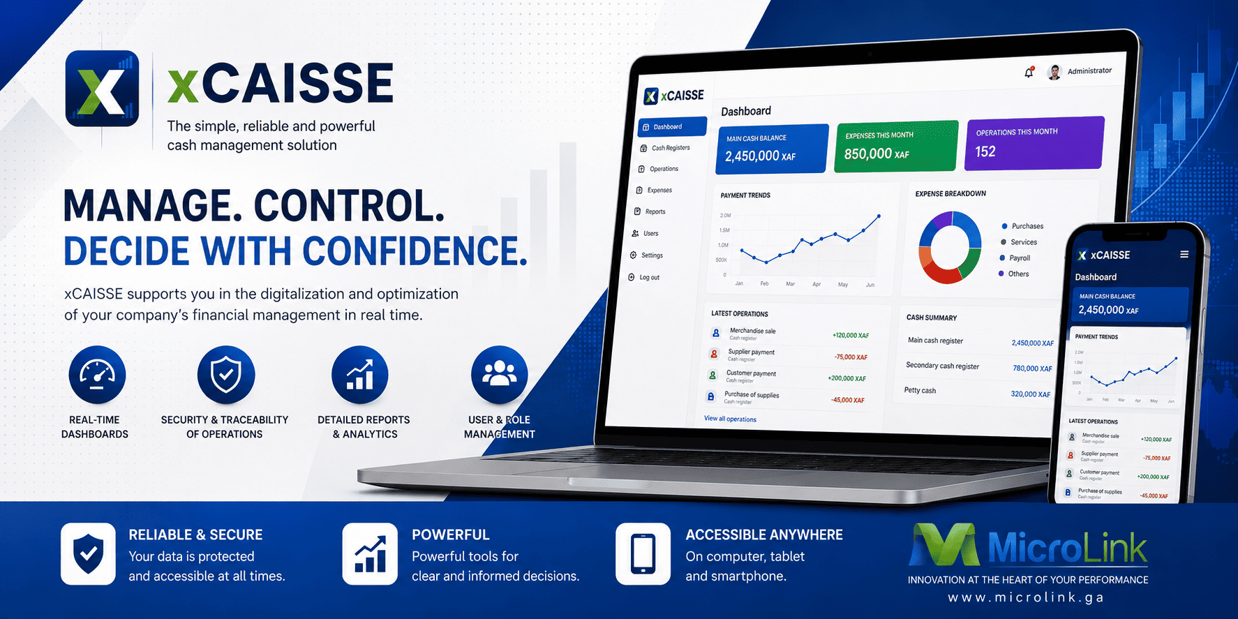 xCAISSE — checkout and payment management solution